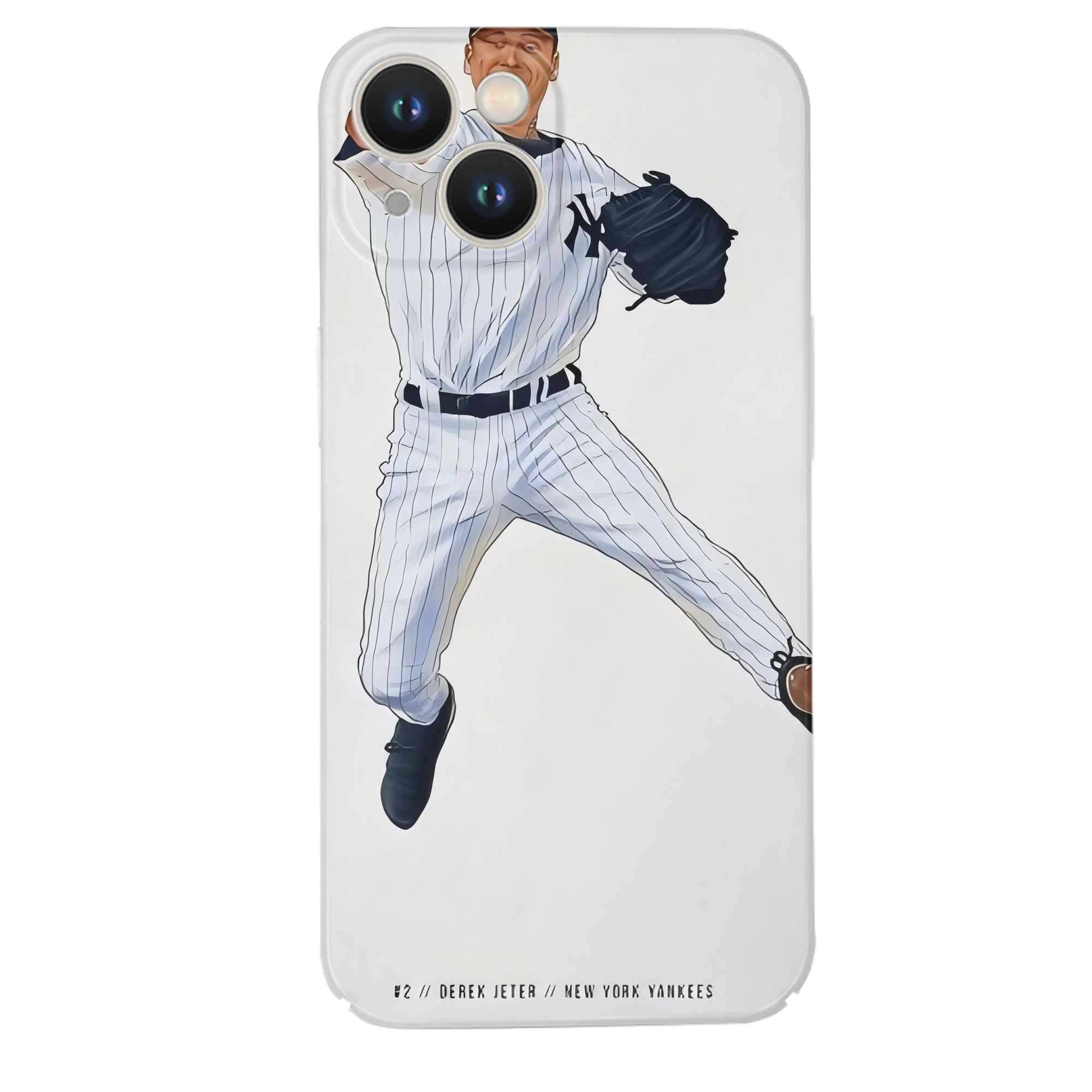 Derek Jeter 17 IPhone 14 Series Full-Cover Hard Case – Shockproof With Raised Camera Protection – Precise Cutouts, Wireless Charging Compatible – Durable, Anti-Yellowing, Easy To Clean